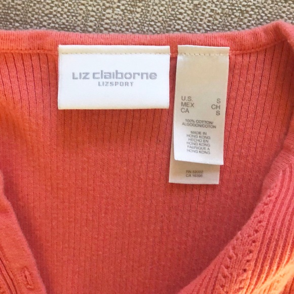 LIZ CLAIBORNE knit cardigan short sleeves - Picture 5 of 5